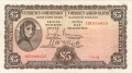Ireland, Republic Of 1 5 Pounds, Prefix 14T, 7.6.1932